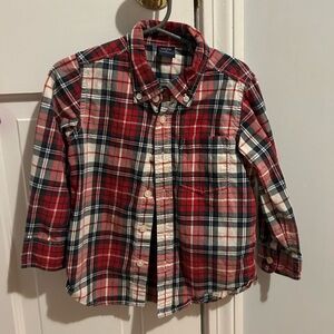 Gap Plaid Button up Boys Sizs 4T
